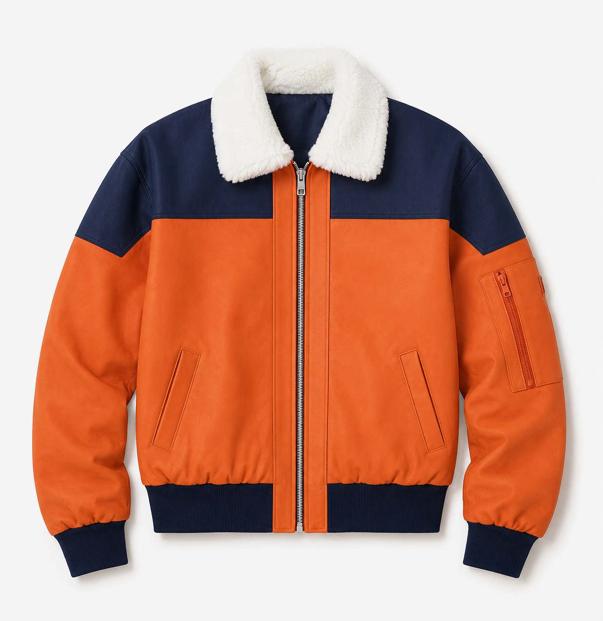 Sherpa Fleece Streetwear Jacket