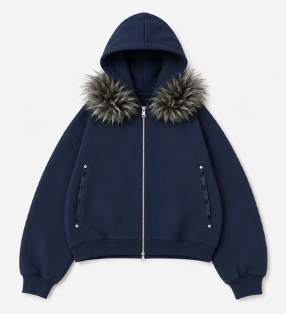 Sherpa Fleece Streetwear Jacket