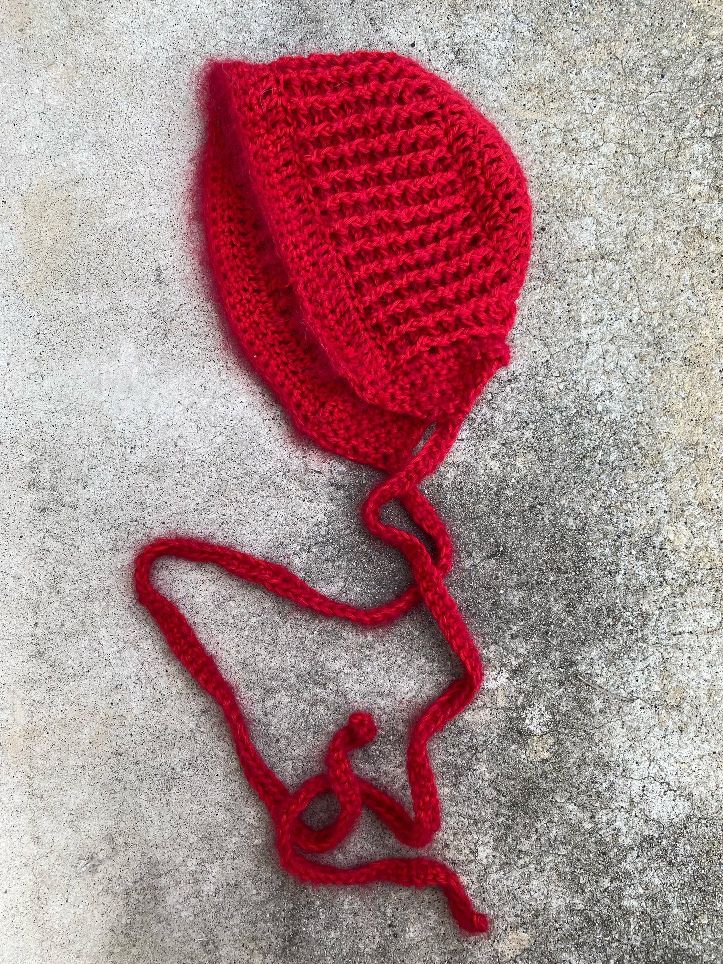 nori baby bonnet in scarlet